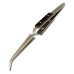 Jewelry Straight Curved Tip Selflock Tweezer Cross Locking