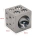 Dapping Block Square with Polished High Carbon Steel Cavities Bell Making Punching Tools