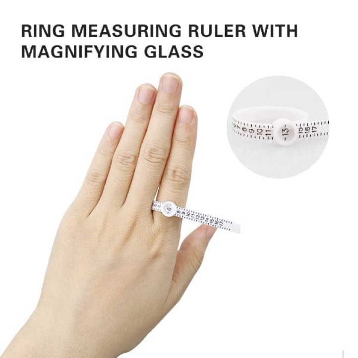 Plastic Ring Size Measure Finger Gauge