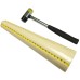 Plastic Round Bracelet Sizing Bangle Mandrel and Rubber Hammer