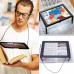 A4 Full Page Large 3X Giant Hands Free Desk Foldable Magnifying