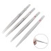 Anti-Slip Pointed With Lock Groove Diamond Tweezers